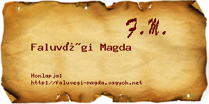 Faluvégi Magda névjegykártya